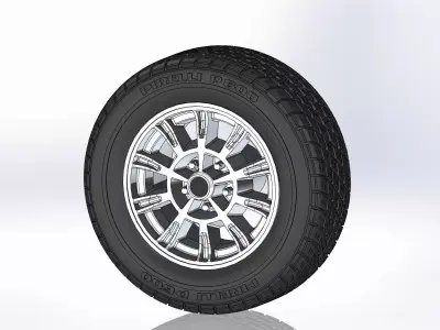 Custom wheels Legendary Wheels LW13 GT6 15inch  for scale model 3D print model