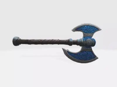 Fantasy axe 3D model