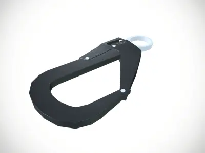 Harness Hook Low-poly 3D model