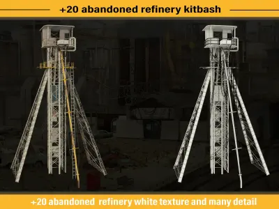 abandoned refirery 3D model