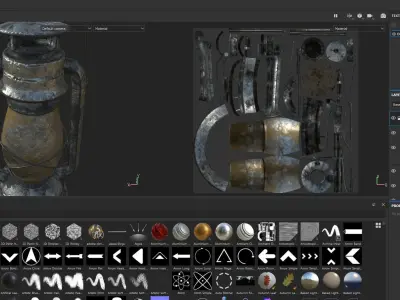 Old Lamp Lantern - Game ready lowpoly model 3D model
