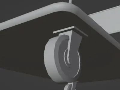 Platform Truck Slightly Dirty Low-poly 3D model
