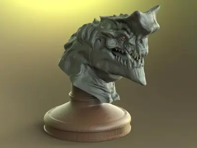 Dragon Bust 3D model buy