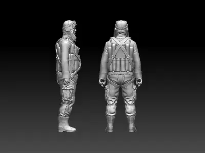 japan pilot ww2 3D print model