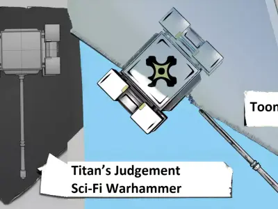 Titans Judgement Sci-Fi Warhammer Low-poly 3D model