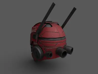 Helmet scifi Low-poly 3D model