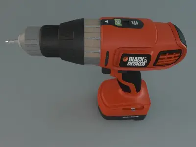 Cordless Drill Black and Decker 3D model