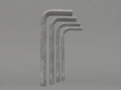 Hex Key 3D model