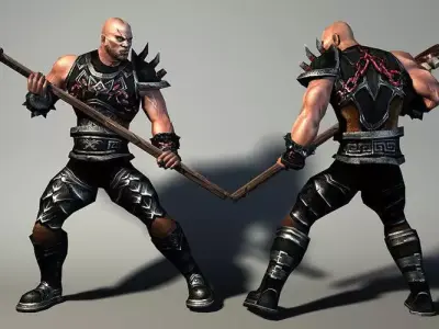 Bad Guy Low-poly 3D model