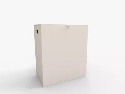 CB2 Shagreen Hamper 3D model