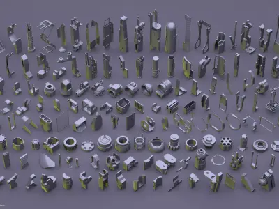 HardSurface Random KIT v1 3D model