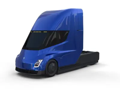 Tesla Truck Blue 3D model