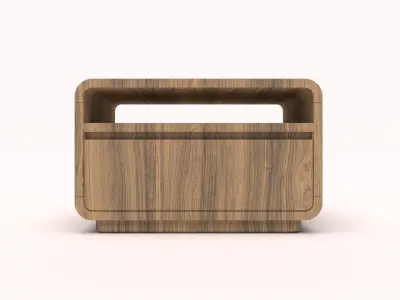 Wooden Night Stand 3d Model Free 3D model