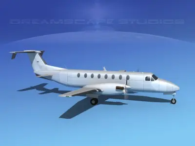 Beechcraft B1900C Bare Metal 3D model