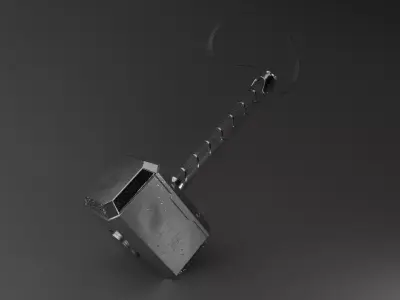 Mjolnir Hammer 3D model