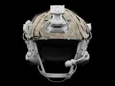 Opscore Maritime Helmet scrim Low-poly 3D model