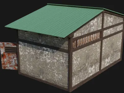 Medieval Houses 54- 4K Textures Game Ready Low-poly 3D model