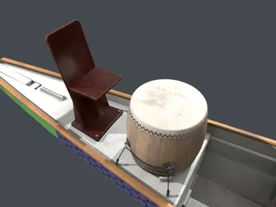 Dragon boat racing 3D model