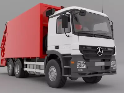 Mercedes-Benz Actros 2532 Garbage truck 3D model