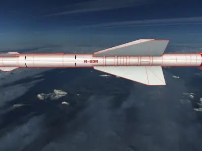 Vympel R23 Missile Low-poly 3D model
