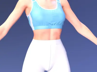 Sonya Blade  Special Forces Training 3D model