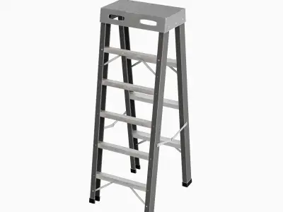 Ladder 06  Low-poly 3D model