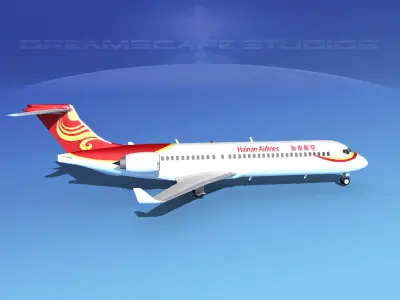 Comac ARJ21-700 Hainan Airlines 3D model