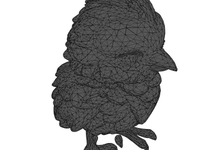 Adorable Baby Chick 3D Model Low-poly 3D model