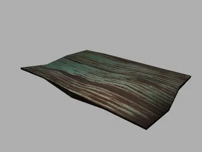 low poly metal plate Free low-poly 3D model