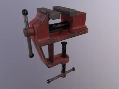 Worn Vice Low-poly 3D model