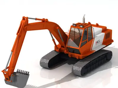 Excavator Bres500 3D model