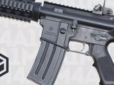 M4A1 Animated Low-poly 3D model