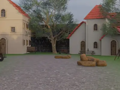 Castle Town Model 3D model