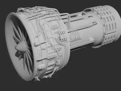 HAVOC-A00 Jet Engine 3D model