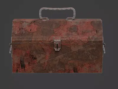 Vintage Toolbox Game Ready Model Low-poly 3D model