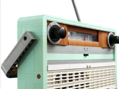 PixelBricks3D - LEGO Retro Radio 3D print model
