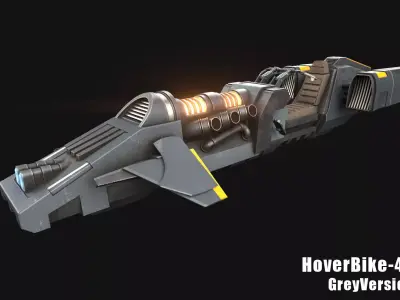 HoverBike Version 4 Low-poly 3D model