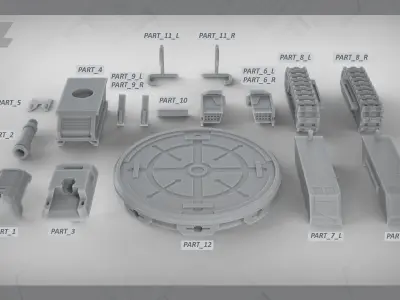 TANK ER-BOT 21 3D print model by varizal23