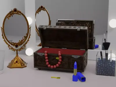womens little things 3D model