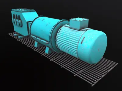 Industrial Equipment Low-poly 3D model purchase