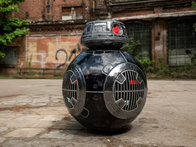 Droid 88e9 from Star Wars Free low-poly 3D model