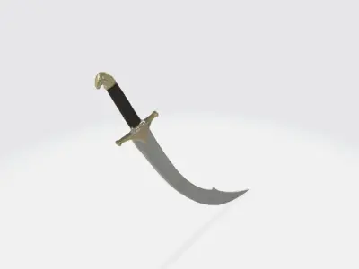 Arabic sword 3D model