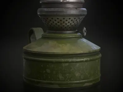 Gas lamp 3D model buy