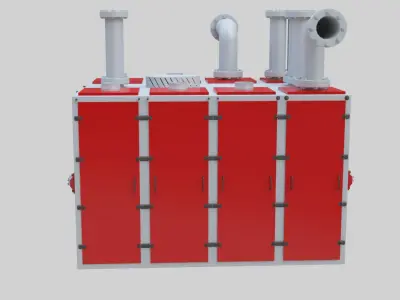 Plansifter Plansichter  Grain  Wheat Flour Milling Machine Low-poly 3D model