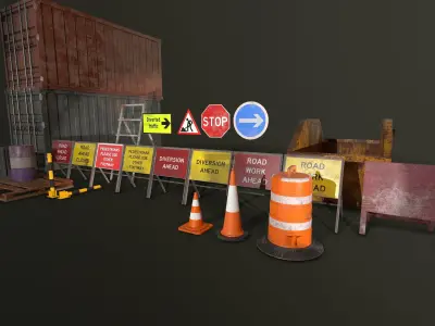 Construction Asset Pack Free 3D model