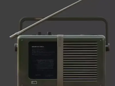 Survival Radio 3D Model V01 Low-poly 3D model