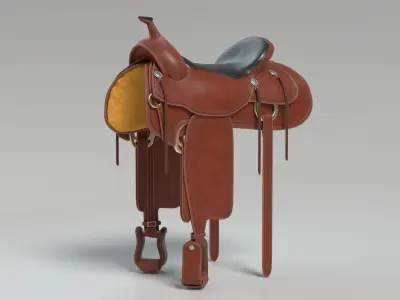 Horse Saddle 3D model purchase