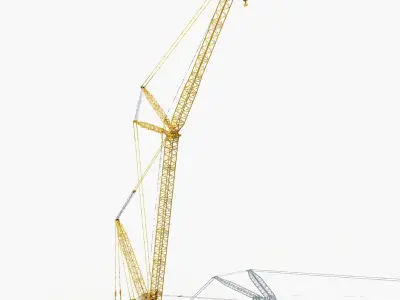 Crawler Crane 3D model purchase