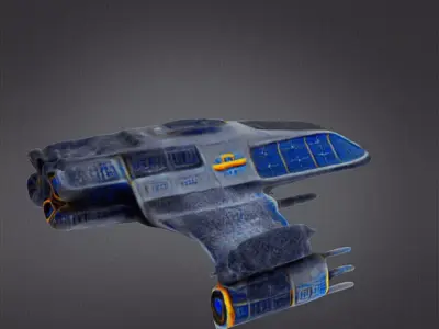 Space ship 3D print model