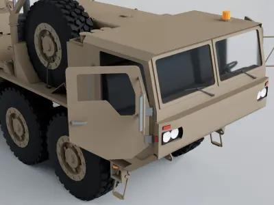 MIM-104 Patriot Air Defense System Military Vehicle 3D model